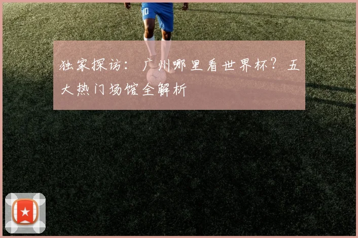 独家探访：广州哪里看世界杯？五大热门场馆全解析